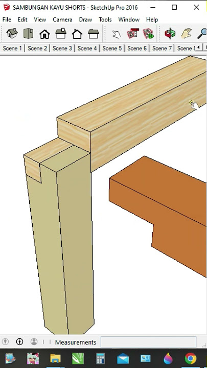 Cara Menyambung Kayu Siku #shorts
