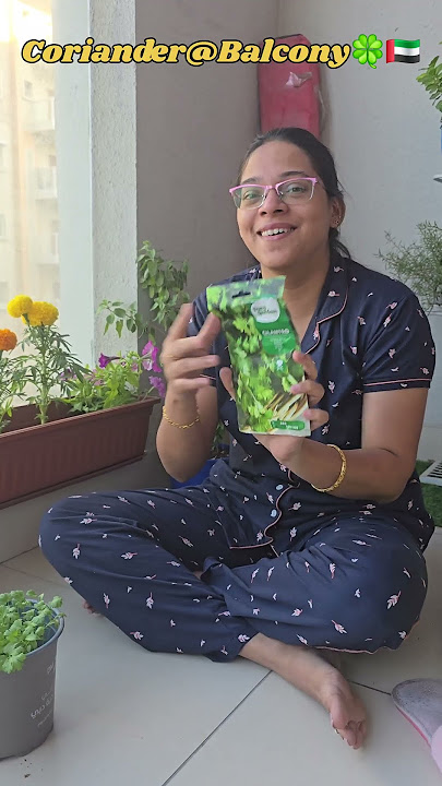 kotthamalli ah vitlaya valakrom Dubai la🇦🇪🍀#tamil #yt #shortsfeed #trending #plants #viral #daily