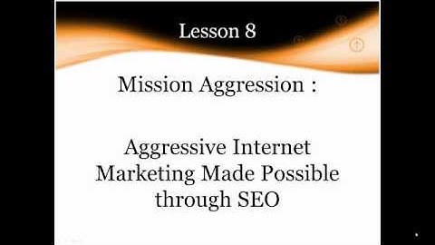 Free Internet Marketing Video Training Course   Lesson 8   Aggressive Internet Marketing with SEO   YouTube