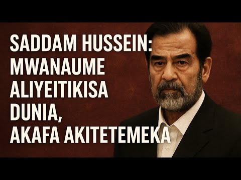 Simulizi Ya Kusisimua Sadam Hussein Alihukumiwa Bila Haki Alinyongwa Akitetemeka Simulizi Ya Kusisimua Sadam Hussein Alihukumiwa Bila Haki Alinyongwa Akitetemeka
