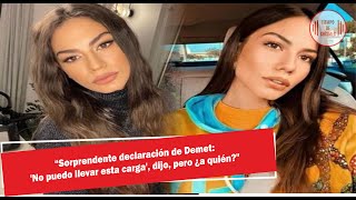 картинка: «Удивительное заявление Демет: «Я не могу нести это бремя», — сказал он, но кому?»