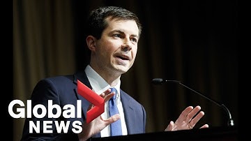 Pete Buttigieg rallies against white nationalism, calls climate security a 