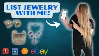 LIST and RESEARCH  DIFFERENT TYPES OF JEWELRY with me for RESELLING on EBAY ETSY POSHMARK MERCARI