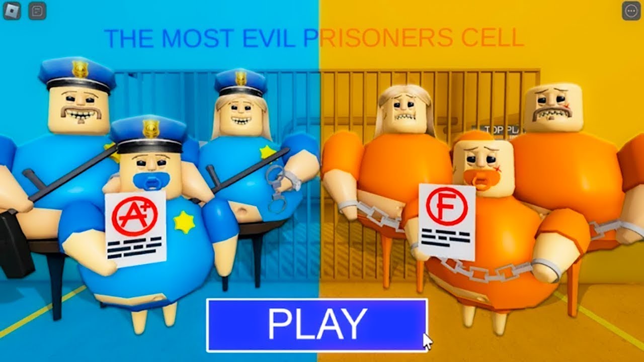 POLICE VS CRIMINAL BARRY'S PRISON RUN (OBBY) Full Roblox Gameplay # ...