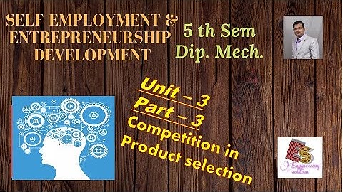SEED Unit-3 Part-3 Competition in Product Selection By P. N. Chhaniyara