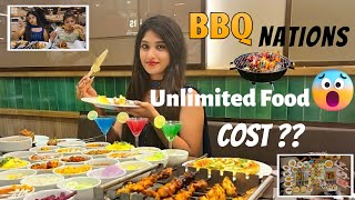 BBQ🍗 UNLIMITED FOOD || 76 items😱|| COST chala Cheap 🥰 || Happy Queen || Vizag🪴 ||