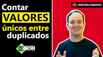 Como Contar valores exclusivos entre duplicados no Excel