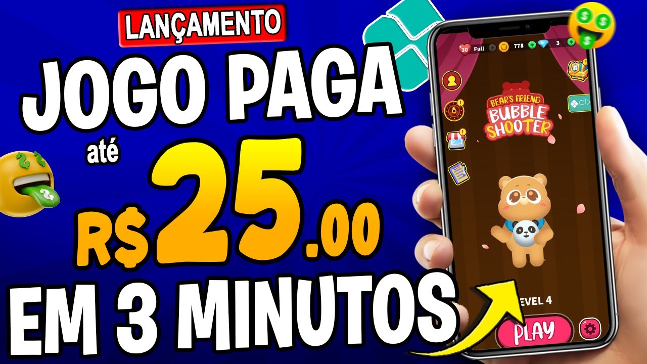 [PAGANDO NA HORA] Bubble Shooter App de JOGO que PAGA de