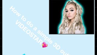 How to make a fuzzy outline!/ Videostar Tutorial