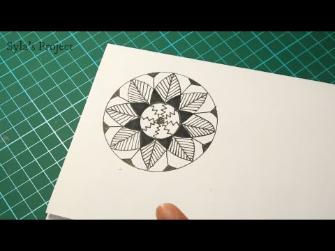 MENGGAMBAR MANDALA UNTUK PEMULA Part 1 | Art and Craft | Syla&rsquo;s Project