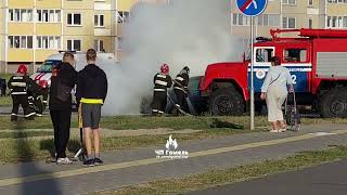 В Речице загорелся автомобиль