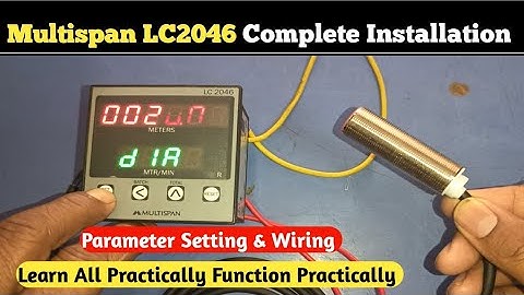 Multispan LC2046 Length Counter Meter installation| Multispan Length Counter Meter Parameter Setting