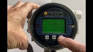 How to set up a TacticalFlowMeter Series VT222 Multivariable Vortex Flow Meter.