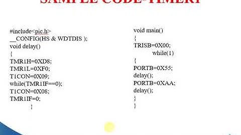 PIC Microcontroller - Timer1 basics