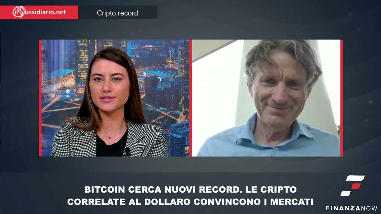 BITCOIN CERCA RECORD. CRIPTO CORRELATE AL DOLLARO CONVINCONO I MERCATI -  ROSSI INT SARTORELLI - 22/5
