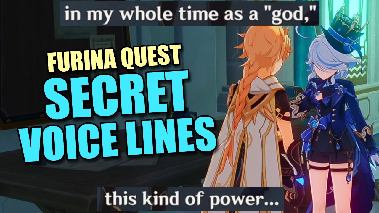 Furina Story Quest Hidden Voice Lines | Genshin Impact 4.2