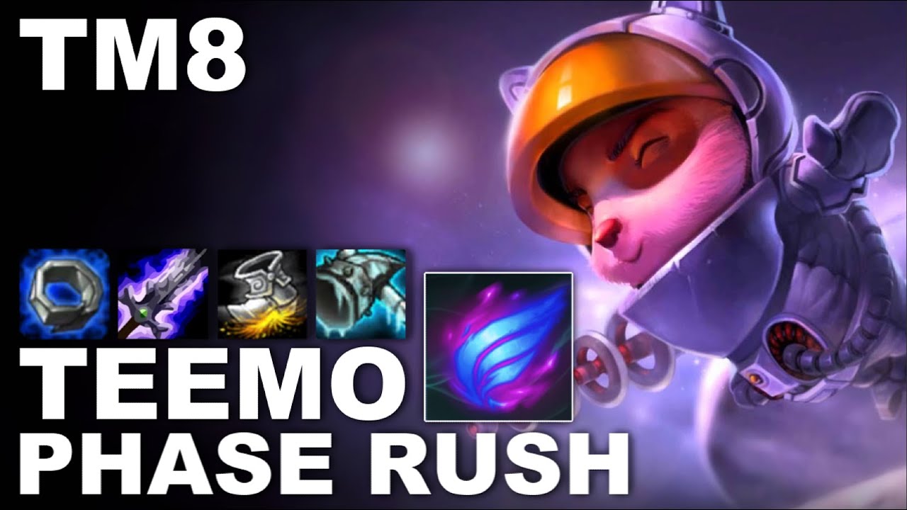 PHASE RUSH TEEMO! SUPER FAST TEEMO WITH THE SLOW!! (League of Legends)