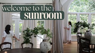 Adding Sunroom Details & Antique Fair Finds