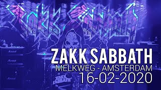 Zakk Sabbath Melkweg Amsterdam full concert - 16-02-2020 - HD4k