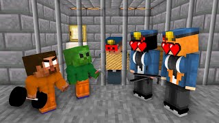 Minecraft, Prison Break Body Builder Herobrine & Zombie
