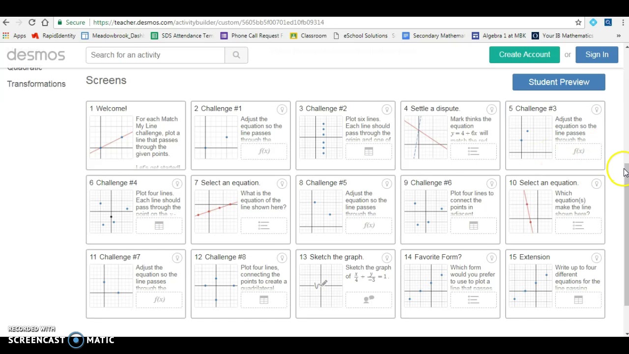 Desmos For Teachers Tutorial YouTube