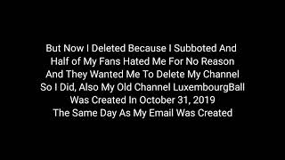 Today Is My Channels Birthday And 4 Year Anniversary Since I Deleted My Channel (August 26)