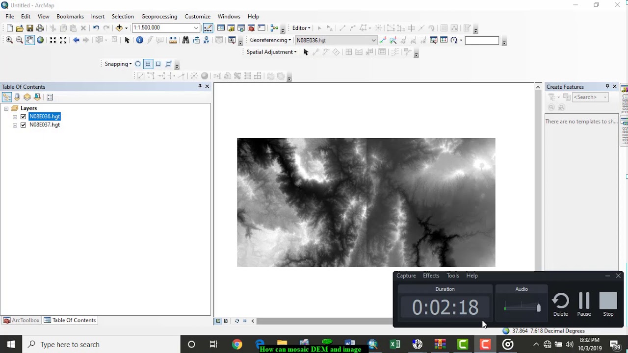 How to mosaic ArcGIS - YouTube