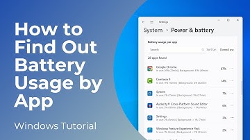 How to Find Out Battery Usage by App in Windows 11
