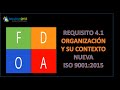 Req 4.1. ENTENDIENDO LA ORGANIZACIÓN Y SU CONTEXTO-ISO 9001:2015