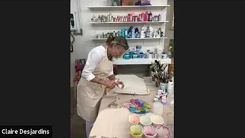Claire Desjardins painting workshop for Anthropolo...