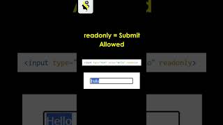 readonly vs disabled 😳 | HTML Input Difference #telugu #siricodingtales #learning #education #comedy