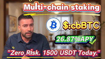 Take Action Now! cbBTC Staking for 26.87% Yield, No-Risk Mining, Daily Earnings