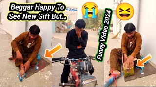 The Beggar Happy To See New Gift 🎁 But.. 😄 | Funny Video March 2024 by Fun Halt