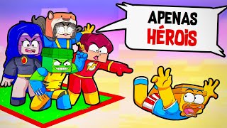 PRESO em UMA CHUNK com SUPER HERÓIS! screenshot 5