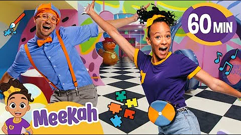 Blippi and Meekah's Incredible World of Illusions | 1 HOUR OF MEEKAH! | Educational Videos for Kids