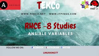 RHCE 8 - Studies  Part 5 -- Ansible Variable --Understand Variables with Examples and Labs