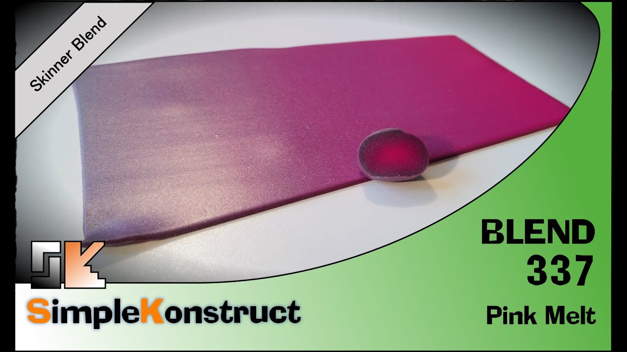 Skinner Blend Tutorial 337 Pink Melt Polymer Clay YouTube