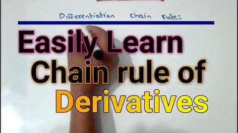 Chain Rule for Finding Derivatives in (Hindi/Urdu)