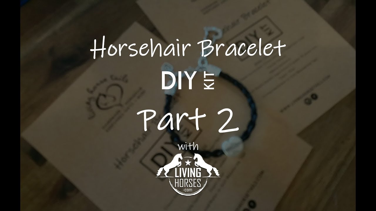 DIY Kit for Horsehair Braided Bracelet with Rhinestone Horseshoe. Make your  own horse hair bracelet | Horse bracelet diy, Horse hair bracelet, Diy  braided bracelet