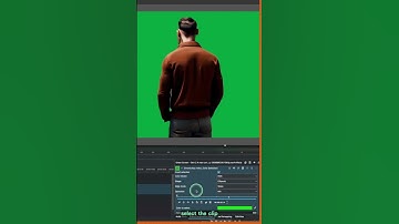 How to remove green Screen #shorts  #kdenlive #effects #blender #artificialintelligence #tutorial