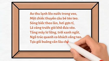 THU ĐIẾU (CÂU CÁ MÙA THU)- NGUYỄN KHUYẾN #ngữ văn11