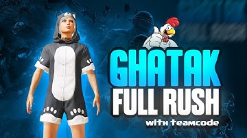 PUBG MOBILE LITE LIVE / JOIN TEAMCODE FULL RUSH GAMEPLAY | WITH GHATAKmkYT 💥