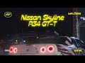 Nissan skyline r34 gtt      lyon france      4k