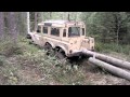 Land Rover 6x6 trees towing