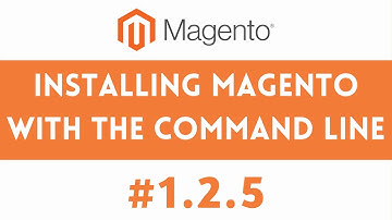1.2.5 Installing Magento with the command line | Installing Magento