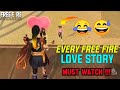 EVERY FREE FIRE LOVE STORY 😂😅 || WATCH TILL END - Garena Free Fire #Shorts