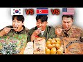 North Korean SPY(EX) Try MRE From Each country! (North Korean Spy, Korean marine, US Citizen)