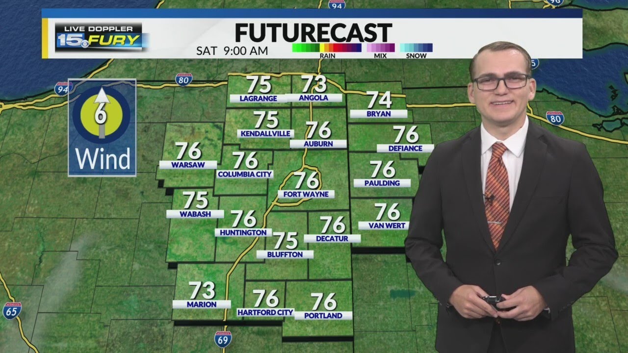 A hot and humid Saturday ahead - YouTube