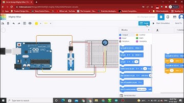 Servo Motor controlled by Potentiometer with Arduino Uno Simulation Using Tinkercad