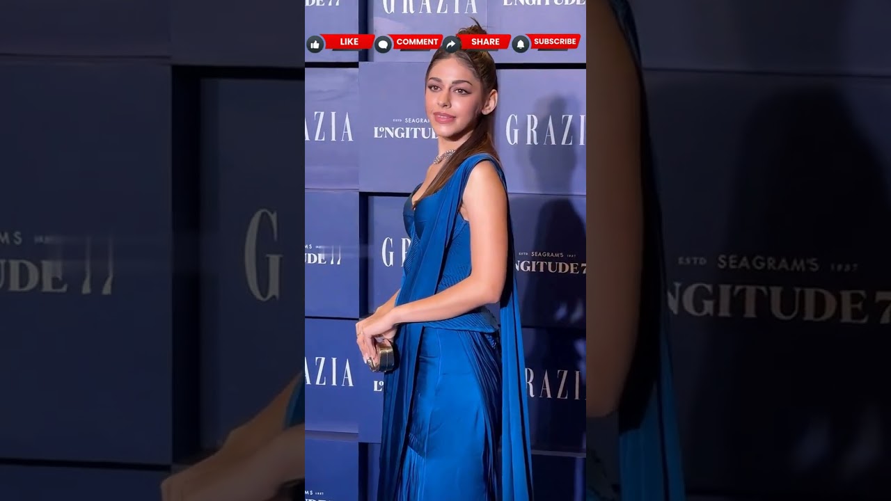 Twinning with the carpet and the backdrop 😁 Alaya F seen heading into a Grazia Diwali party